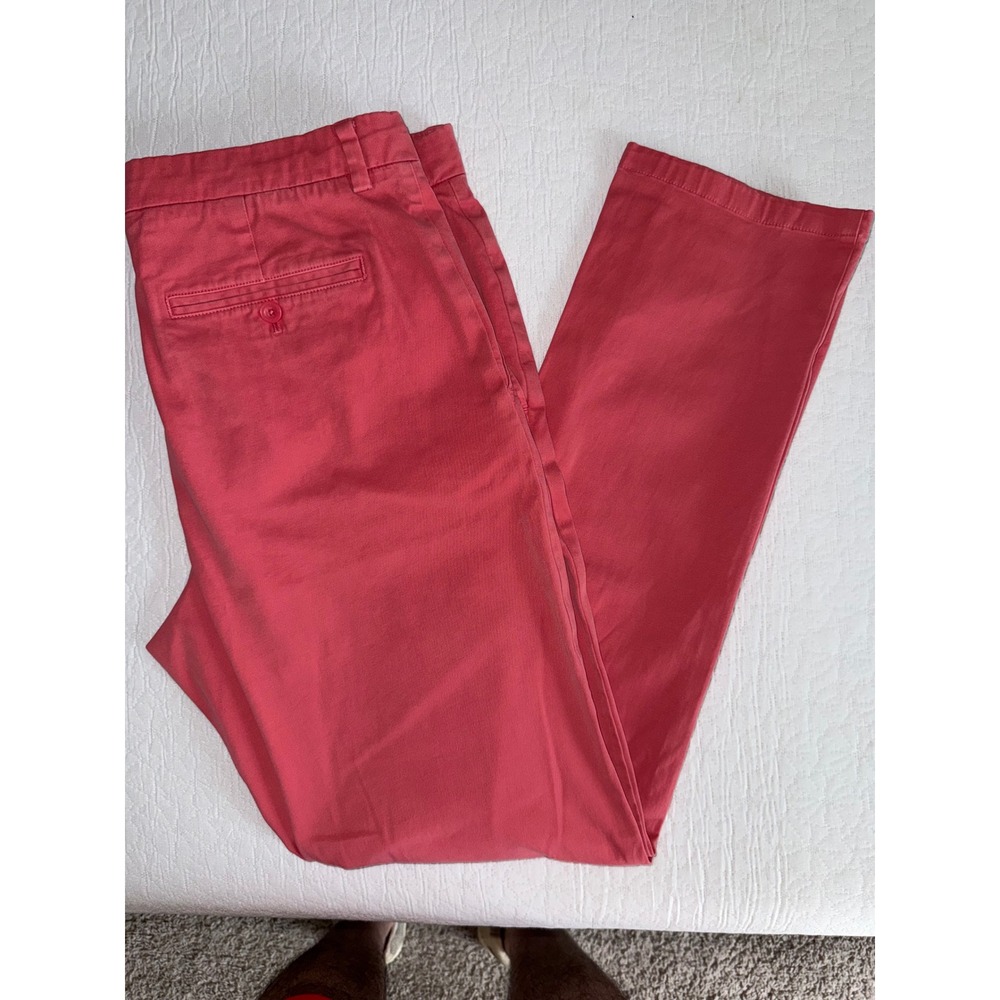 Vineyard Vines Chino Pants Mens 36x32 Nantucket Red Slim Fit Stretch Trousers